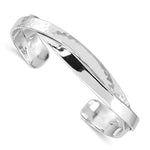 Cargar imagen en el visor de la galería, 925 Sterling Silver Hammered Intertwined Style Contemporary Modern Cuff Bangle Bracelet
