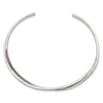 Carica l&#39;immagine nel visualizzatore di Gallery, 925 Sterling Silver Intertwined Hammered Contemporary Modern Cuff Bangle Bracelet
