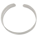 Загрузить изображение в средство просмотра галереи, 925 Sterling Silver 23mm Fancy Hammered Contemporary Modern Cuff Bangle Bracelet
