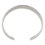 Загрузить изображение в средство просмотра галереи, 925 Sterling Silver 13.5mm Hammered Contemporary Modern Cuff Bangle Bracelet
