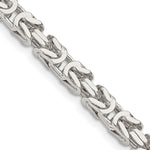 Load image into Gallery viewer, Sterling Silver 4.25mm Byzantine Bracelet Anklet Choker Necklace Pendant Chain
