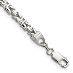Cargar imagen en el visor de la galería, Sterling Silver 5mm Byzantine Bracelet Anklet Choker Necklace Pendant Chain
