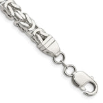Load image into Gallery viewer, Sterling Silver 7.5mm Byzantine Bracelet Anklet Choker Necklace Pendant Chain
