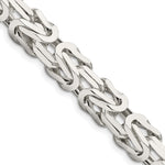 Load image into Gallery viewer, Sterling Silver 8.25mm Byzantine Bracelet Anklet Choker Necklace Pendant Chain
