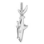 Lataa kuva Galleria-katseluun, Sterling Silver Shark 3D Large Pendant Charm
