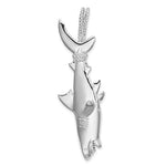 Lataa kuva Galleria-katseluun, Sterling Silver Shark 3D Large Pendant Charm
