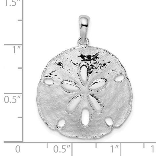 Sterling Silver Sand Dollar Starfish Sea Inspired Pendant Charm