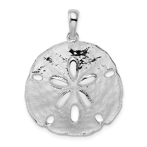Sterling Silver Sand Dollar Starfish Sea Inspired Pendant Charm