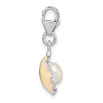 Carica l&#39;immagine nel visualizzatore di Gallery, Amore La Vita Sterling Silver Enamel Pearl Shell 3D Charm
