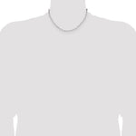 Load image into Gallery viewer, Sterling Silver Diamond Cut 3.1mm Paperclip Bracelet Anklet Necklace Chain
