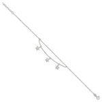 Kép betöltése a galériamegjelenítőbe: Sterling Silver Starfish Anklet
