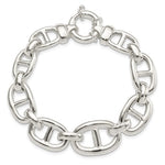 Ladda upp bild till gallerivisning, Sterling Silver Anchor Link Fancy Chunky Big Bold Statement Bracelet
