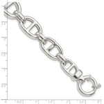 Φόρτωση εικόνας στο εργαλείο προβολής Συλλογής, Sterling Silver Anchor Link Fancy Chunky Big Bold Statement Bracelet
