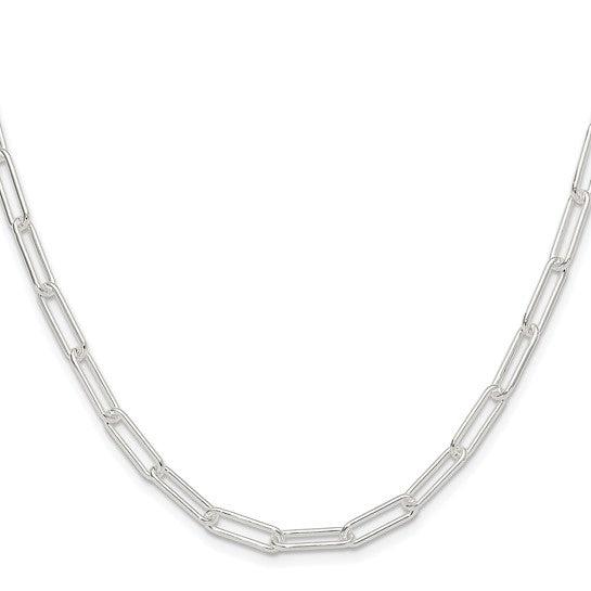 Sterling Silver 4.5mm Paperclip Link Bracelet Anklet Necklace Pendant Chain