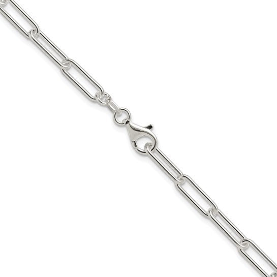 Sterling Silver 4.5mm Paperclip Link Bracelet Anklet Necklace Pendant Chain