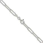 將圖片載入圖庫檢視器 Sterling Silver 4.5mm Paperclip Link Bracelet Anklet Necklace Pendant Chain
