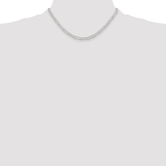 Sterling Silver 4.5mm Paperclip Link Bracelet Anklet Necklace Pendant Chain