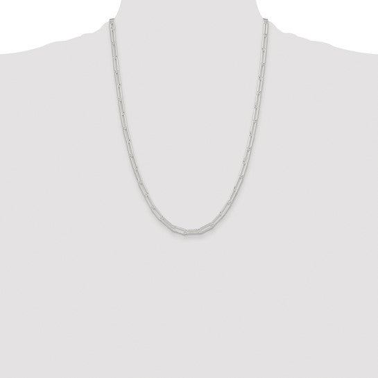 Sterling Silver 4.5mm Paperclip Link Bracelet Anklet Necklace Pendant Chain