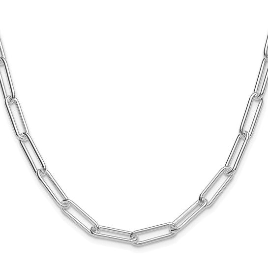 Sterling Silver 5.5mm Paperclip Link Bracelet Anklet Necklace Pendant Chain