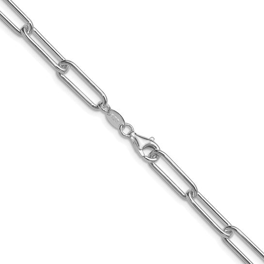 Sterling Silver 5.5mm Paperclip Link Bracelet Anklet Necklace Pendant Chain