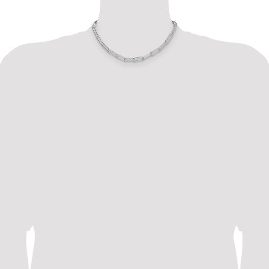 Sterling Silver 5.5mm Paperclip Link Bracelet Anklet Necklace Pendant Chain