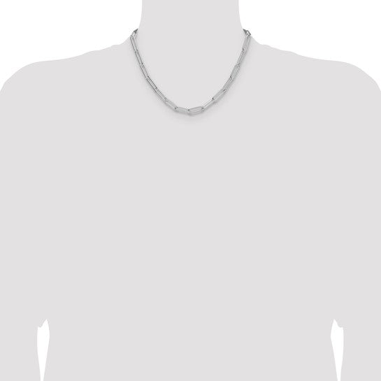 Sterling Silver 5.5mm Paperclip Link Bracelet Anklet Necklace Pendant Chain