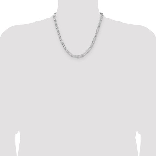 Sterling Silver 5.5mm Paperclip Link Bracelet Anklet Necklace Pendant Chain