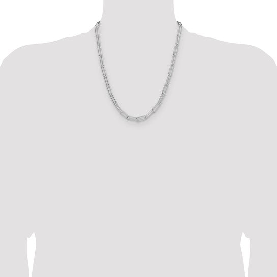 Sterling Silver 5.5mm Paperclip Link Bracelet Anklet Necklace Pendant Chain