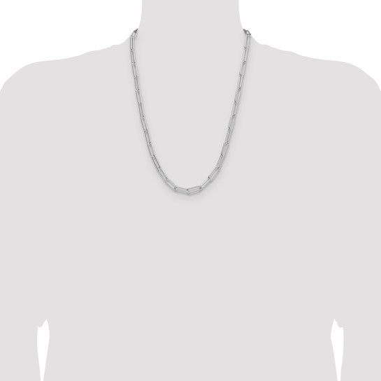 Sterling Silver 5.5mm Paperclip Link Bracelet Anklet Necklace Pendant Chain