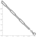 將圖片載入圖庫檢視器 Sterling Silver 5.5mm Paperclip Link Bracelet Anklet Necklace Pendant Chain
