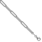 將圖片載入圖庫檢視器 Sterling Silver 5.5mm Paperclip Link Bracelet Anklet Necklace Pendant Chain
