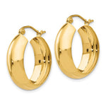 画像をギャラリービューアに読み込む, 14k Yellow Gold Round Hoop Earrings
