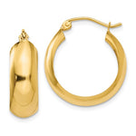 画像をギャラリービューアに読み込む, 14k Yellow Gold Round Hoop Earrings

