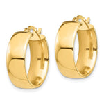 Indlæs billede til gallerivisning 14K Yellow Gold Hoop Earrings 20mm x 7mm
