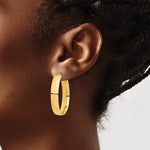 Load image into Gallery viewer, 14K Yellow Gold Hoop Earrings 35mm x 7mm
