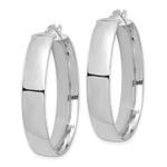 画像をギャラリービューアに読み込む, 14K White Gold Hoop Earrings 35mm x 7mm
