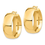 Afbeelding in Gallery-weergave laden, 14K Yellow Gold Hoop Earrings 28mm x 10mm
