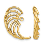 Load image into Gallery viewer, 14K Yellow Gold Polished Swirl Shaped Climber Earring Jackets
