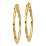 將圖片載入圖庫檢視器 14k Yellow Gold Geometric Style Square Hoop Earrings
