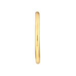 Indlæs billede til gallerivisning 14k Yellow Rose White Gold J Round Hoop Post Earrings 50mm x 4mm
