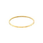 Lade das Bild in den Galerie-Viewer, 14k Yellow White Gold Diamond Greek Key Square Tube Bangle Bracelet
