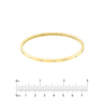 Kép betöltése a galériamegjelenítőbe: 14k Yellow White Gold Diamond Greek Key Square Tube Bangle Bracelet
