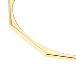 Cargar imagen en el visor de la galería, 14k Yellow Gold Geometric Octagon Greek Key Hinged Bangle Bracelet
