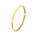 Load image into Gallery viewer, 14k Yellow Gold Fluted Greek Key Hinged Bangle Bracelet
