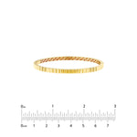 Ladda upp bild till gallerivisning, 14k Yellow Gold Fluted Greek Key Hinged Bangle Bracelet

