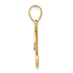 Load image into Gallery viewer, 14K Yellow Gold Diamond Initial Letter B Cursive Script Alphabet Pendant Charm
