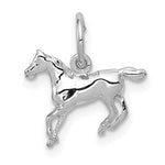 Załaduj obraz do przeglądarki galerii, 14k White Gold Running Horse Pendant Charm
