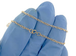 Ladda upp bild till gallerivisning, 14K Yellow Gold 1.35mm Cable Rope Bracelet Anklet Choker Necklace Pendant Chain
