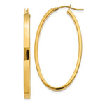 Lade das Bild in den Galerie-Viewer, 14k Yellow Gold Classic Large Oval Hoop Earrings

