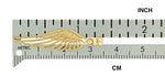 Φόρτωση εικόνας στο εργαλείο προβολής Συλλογής, 14k Yellow Gold Angel Wing Cut Out Pendant Charm
